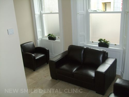 Dental practice waiting room